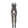 Subblime - 951726 Bodystocking Noir En Résille Élastique Sans Fourrure Taille Unique
